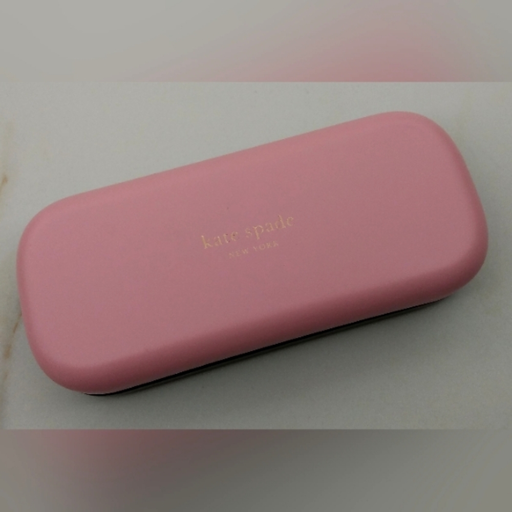 Kate Spade Pink and Green Eyeglass Case